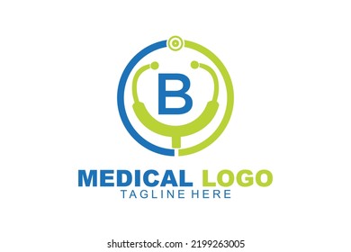 Initial Letter B Medical Logo Stock Vector (Royalty Free) 2199263005 ...