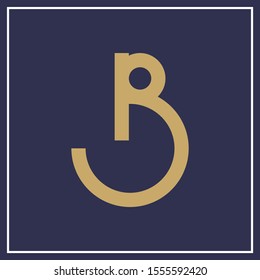 initial letter B minimal logo concept - vector 