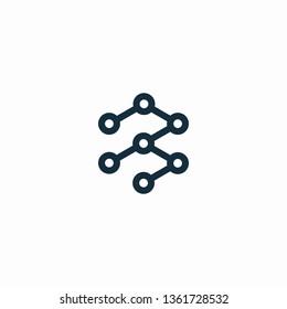 Initial letter B minimalist art logo