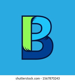 Initial letter B modern logo template for company or business brand