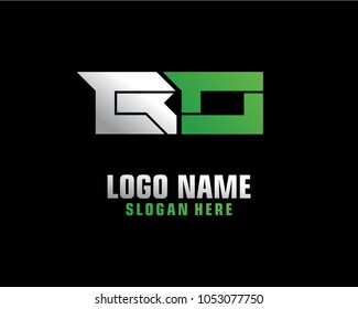 Initial letter B O logo template vector