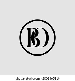 initial letter B and O logo design, premium and simple logo concept