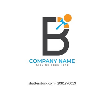 letra inicial B Personas, logotipo humano. Ilustraciones del vector de logotipos de hombres de negocios. Diseño de logotipo vectorial para empresas de consultoría y negocios.
