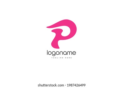 Initial Letter B playful logo design