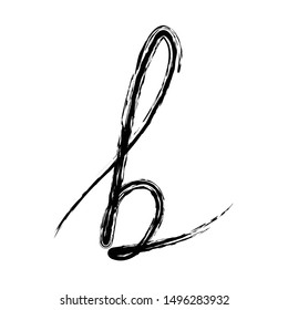 Initial Letter B Script Classic Logo  Simple