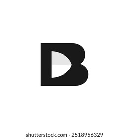 initial letter B and shield logo icon. security guard company