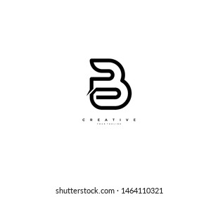 Letter B Logo Design Stock Vector (Royalty Free) 1356425948