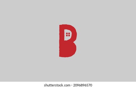 Initial letter B uppercase modern logo design template elements. Vector