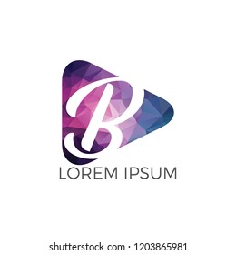 Initial letter B vector logo design. Letter b business vector logo template.