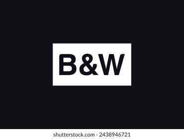 Initial Letter B and W Logo Design Vector Template. Abstract Letter B and W Linked Logo
