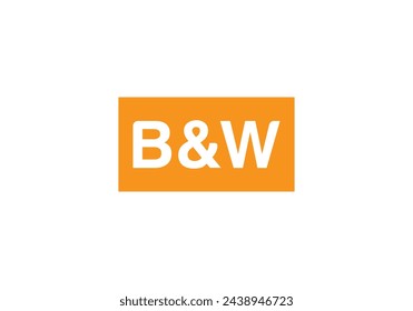 Initial Letter B and W Logo Design Vector Template. Abstract Letter B and W Linked Logo