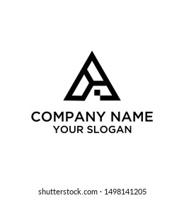 Initial Letter BA, AB Abstract Logo Template