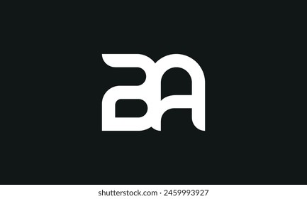 Initial Letter BA Logo Design. BA Logo Design. Creative And Modern BA logo.