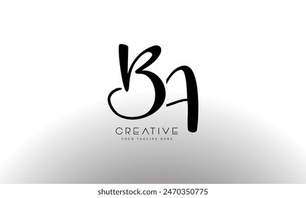 Initial Letter BA logotype company name monogram design for Company and Business logo.