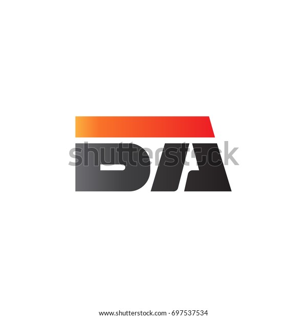 Initial letter BA, straight linked line bold logo,\
gradient fire red black\
colors