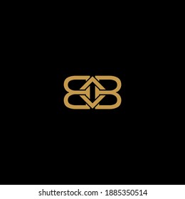 initial letter BB or B minimal concept logo design vector illustration