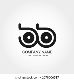 Initial Letter BB Logo Design