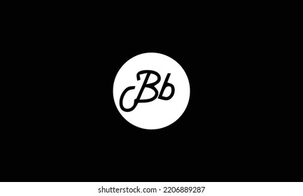 Initial Letter Bb Logo Manual Gold Elegant Minimalist Signature Logo