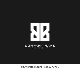 Initial letter BB minimalist art logo vector