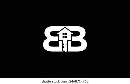 Initial letter BB real estate logo.