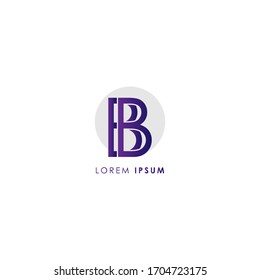 Letra inicial bb elementos modernos de diseño de logotipo en mayúsculas con círculo gris aislado en fondo blanco. Apropiado para negocios, empresa de grupo de consultoría.