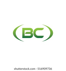 initial letter BC brackets uppercase logo green