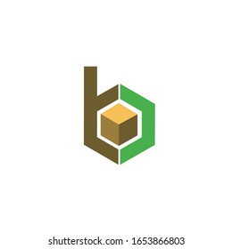Plantilla de diseño de logotipo de letra inicial bc o cb