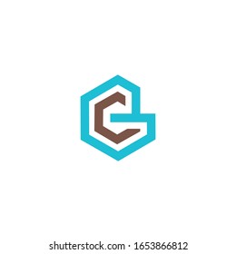 Plantilla de diseño de logotipo de letra inicial bc o cb