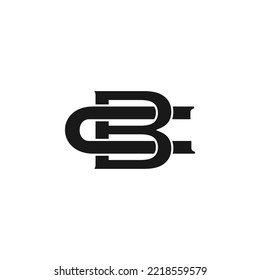 initial letter BC CB logo icon design