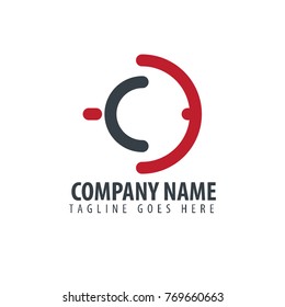 Initial Letter BC Design Logo