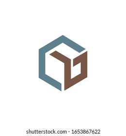 Initial letter bc  logo or cb logo vector design template
