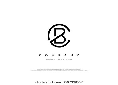 Initial Letter BC Logo or CB Monogram Logo Design