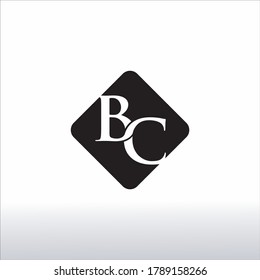 initial letter b,c logo design