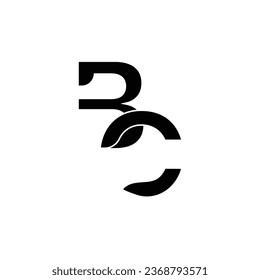 
Letra inicial diseño del logotipo BC creativo símbolo moderno monograma