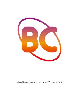 initial letter bc logo on white background