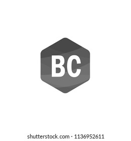Initial Letter BC Logo Template Design