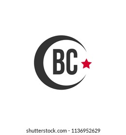 Initial Letter BC Logo Template Design