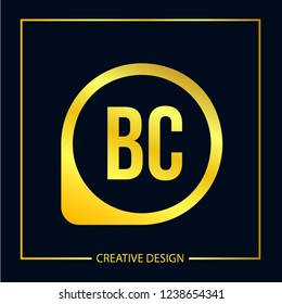 Initial Letter BC Logo Template Design