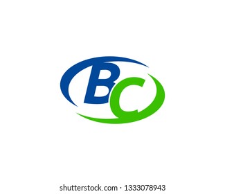 Initial Letter BC Logo Template Design