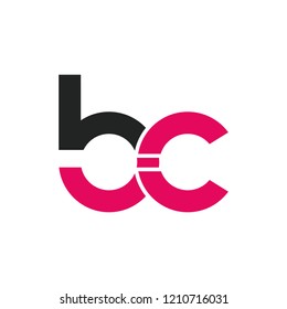 Initial letter BC lowercase logo design template