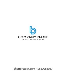Initial Letter BC Simple, Minimalist, Logo Template Vector Design
