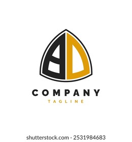 Initial Letter BD Logo Design. Alphabet BD Logo Template