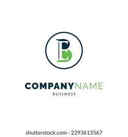 Initial Letter BE Circle Icon Logo Design Template
