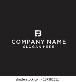 initial letter be or eb logo design vector illustration template
