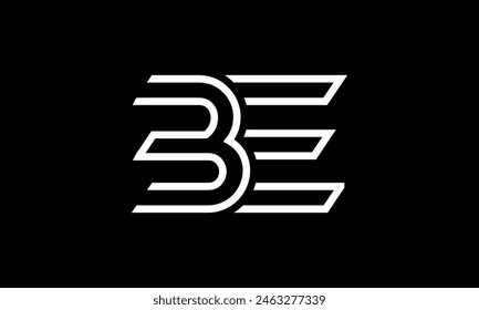 Initial Letter BE Logo Design. BE Logo Design. Creative And Modern BE logo.
