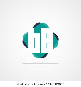 Initial Letter BE Logo Template Design