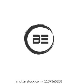 Initial Letter BE Logo Template Design