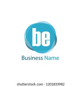 Initial Letter BE Logo Template Design