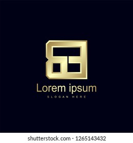 Initial Letter BE Logo Template Vector Design