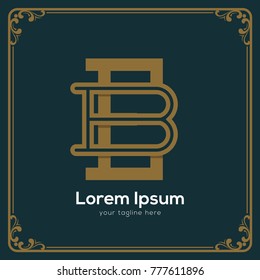 Initial letter BE logotype company name. Vector for company name.